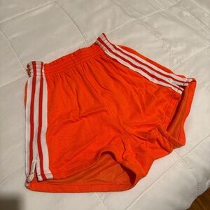 Vintage Orange Athletic Women Shorts
